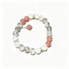 Natural Clear Crystal & Strawberry Quartz Bracelet Natural Clear Crystal & Strawberry Quartz Bracelet