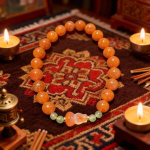 Orange Agate Multi Stone Bracelet