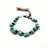 Tibetan Rough Turquoise Braided Bracelet Tibetan Rough Turquoise Braided Bracelet